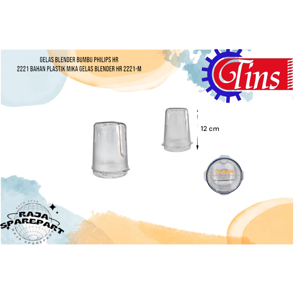GELAS BLENDER BUMBU PHILIPS HR 2221 BAHAN PLASTIK MIKA GELAS BLENDER HR 2221-M