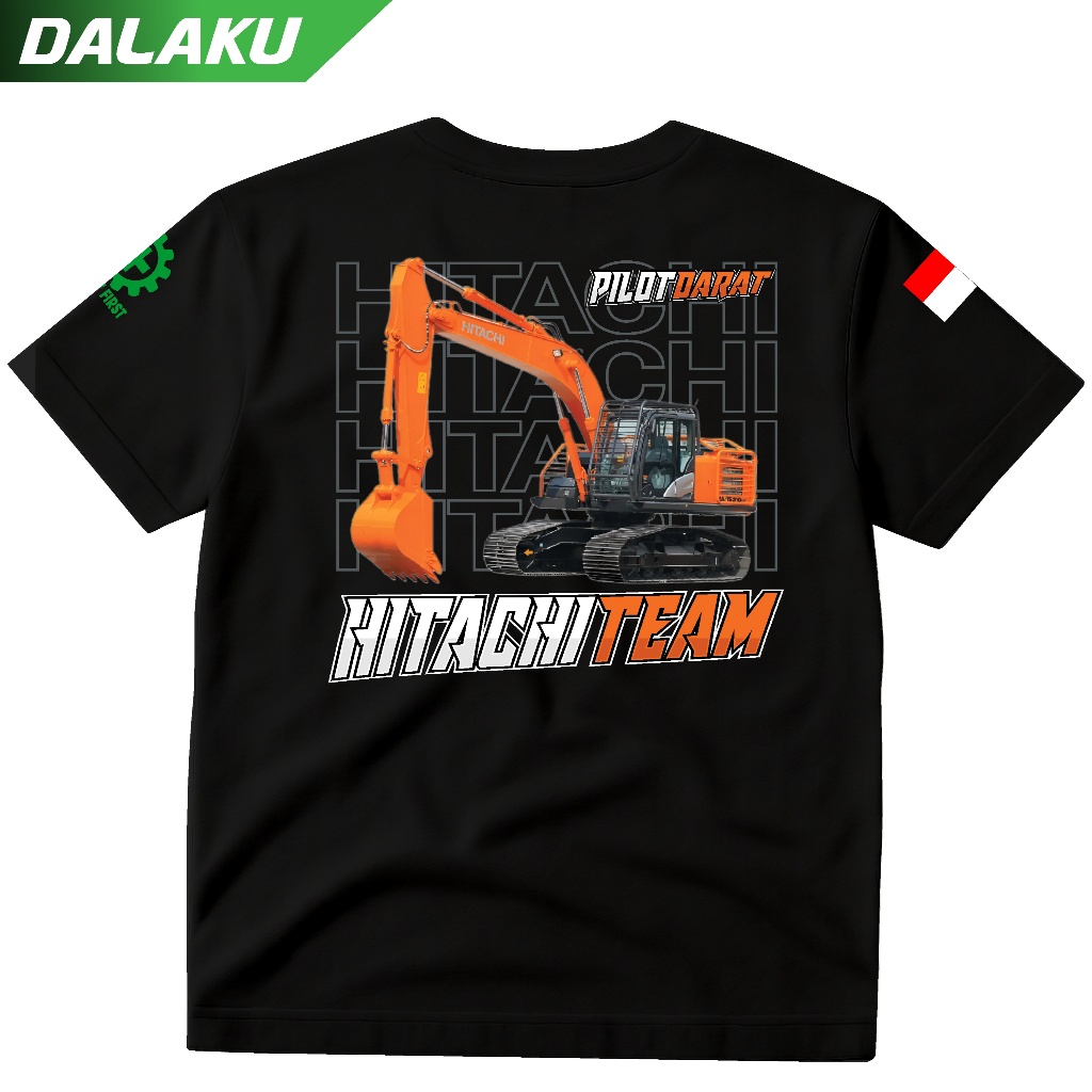 KAOS OPERATOR EXCAVATOR PILOT DARAT CUTTON COMBED