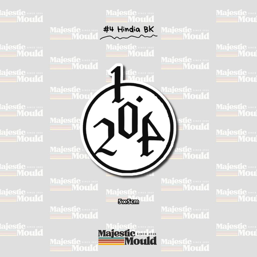 

#Vol4 Hindia–Stiker Band Vinyl Glossy | Tahan Air & Luntur (Laptop/Helm/Tumbler/dan media lainnya)