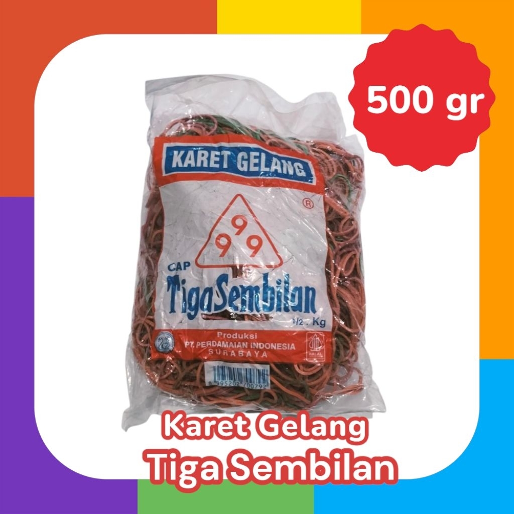

KARET GELANG 999 TIGA SEMBILAN 100gr / 500gr