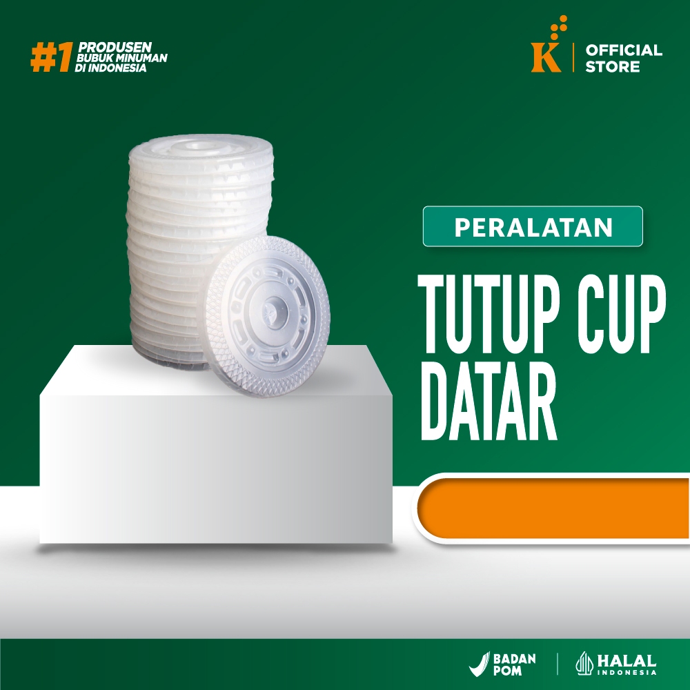 Tutup Cup Datar