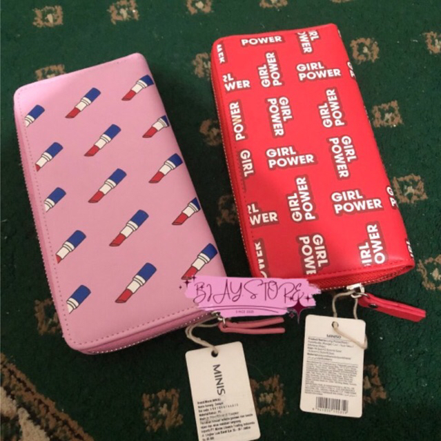 SALE MINISO DOMPET LIPAT 2 YOU GO GIRL TWO FOLD PURSE WOMEN'S WALLET