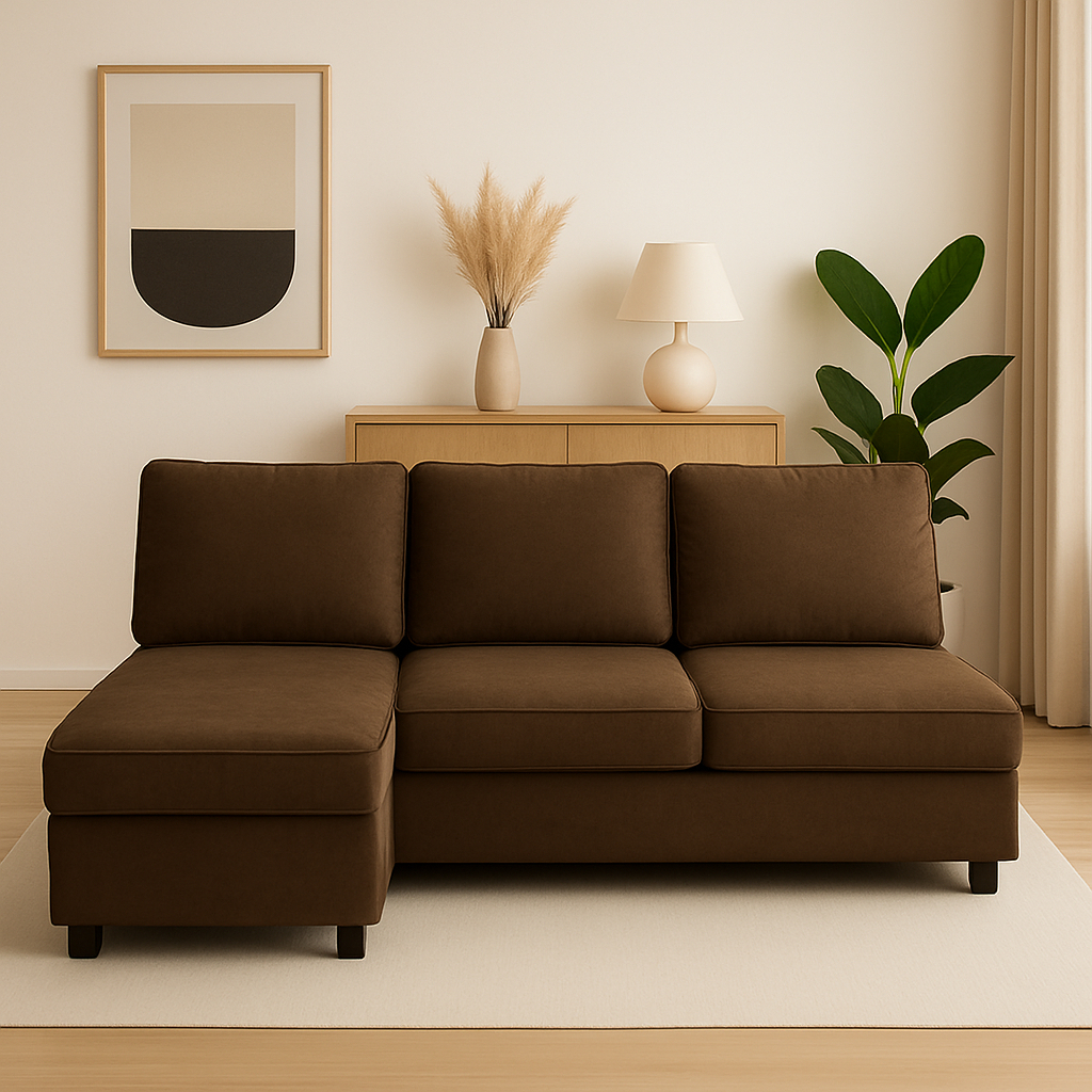Sofa Sleeper Bed/ Sofa Bed/ Sofa Tidur/ Tanpa tangan/ L terputus/ Sofa Storage
