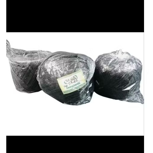 

tali rapiah jangkrik 1kg / tali rafia hitam / tali gulungan rafia
