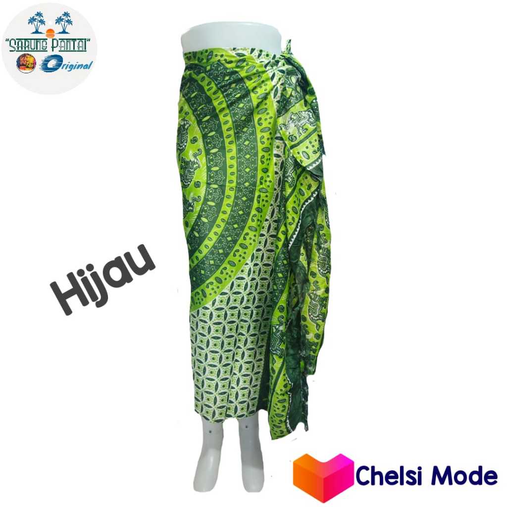 Ay00 Kain pantai bali motif mandala gajah - sarung pantai - kain pantai bali - sarung bali - kain