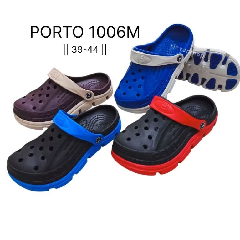 Sandal Slop Baim Karet Pria PORTO 1006M (39-44) Jumbo/Sandal Slop/Sandal Karet/Sandal Pria/Sandal Se