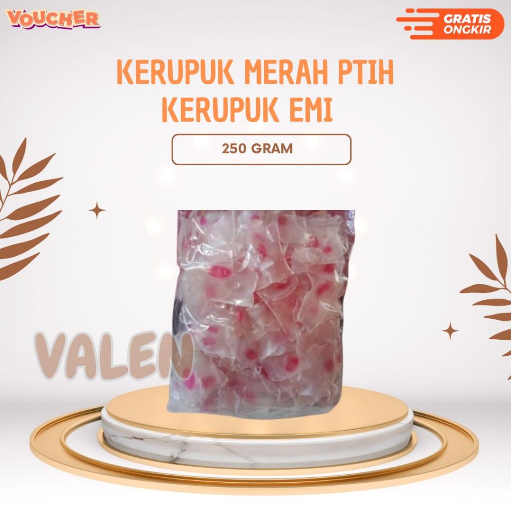 

Kerupuk Merah Putih / Kerupuk Emi 250 gr
