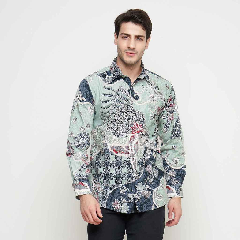 [Krisna Wahyu] Batik Pria Katun Lengan Panjang