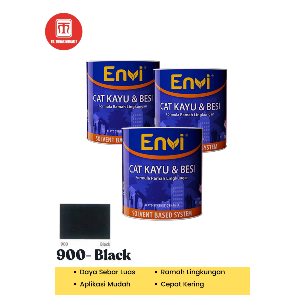 CAT KAYU BESI ENVI- WARNA STANDART