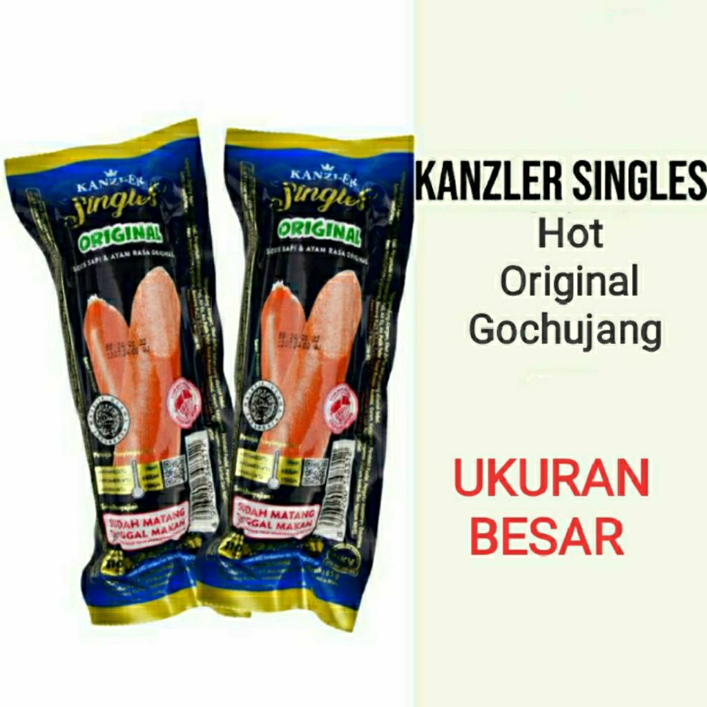 

sosis single kanzler besar 60gram hot/ori/gochujang