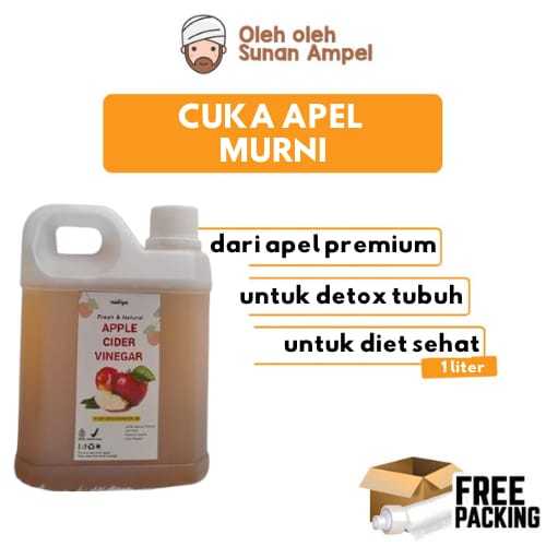 

Nadiya CUKA APEL ORGANIK 1LITER Halal Aman Dikonsumsi With Mother Ori Apel Premium Sehat Untuk Tubuh