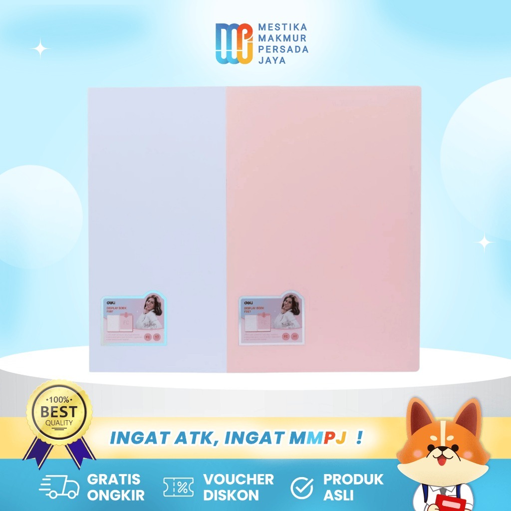 

Deli Display Book Tempat Dokumen / Berkas A4 - Isi 30 / 40 Pocket Penyimpanan