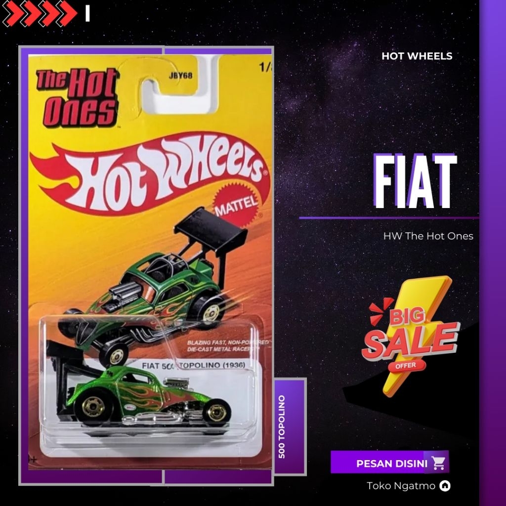 HOT WHEELS THE HOT ONES " Fiat 500 Topolino "