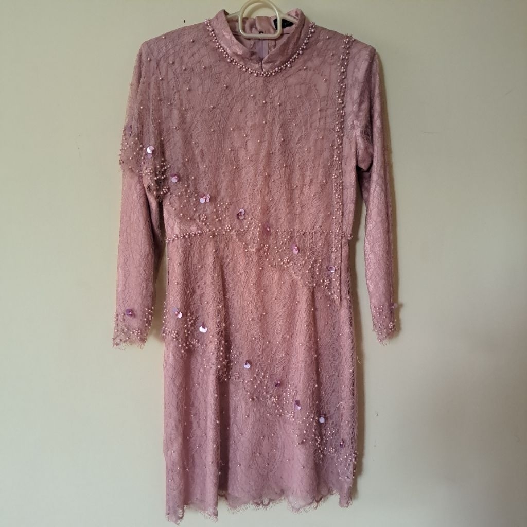 Kebaya Wisuda Lamaran Syar'i Muslimah Payet Premium