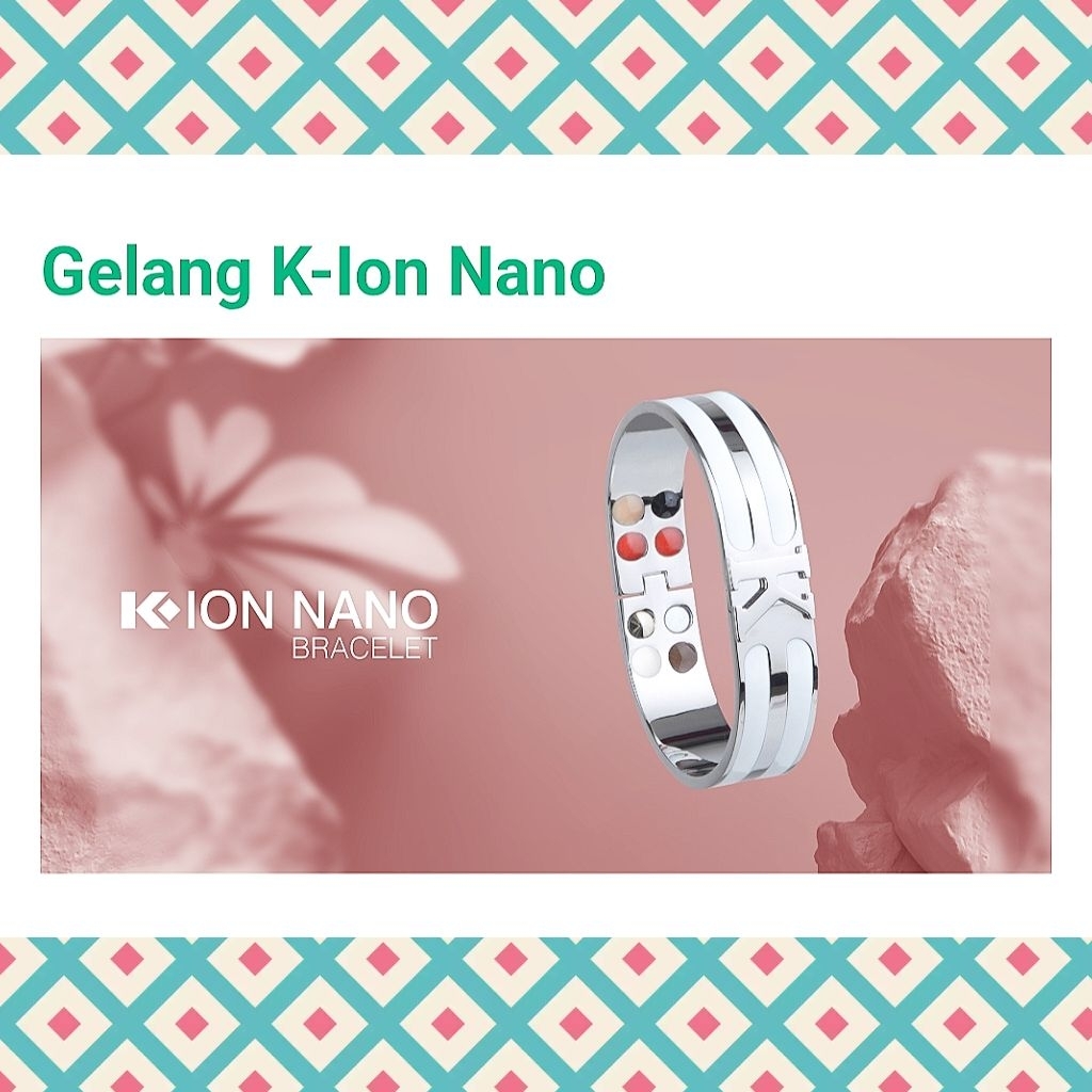 K-LINK | Gelang K-Ion Nano | K-Ion Nano Ultimate Bracelet Bangle White