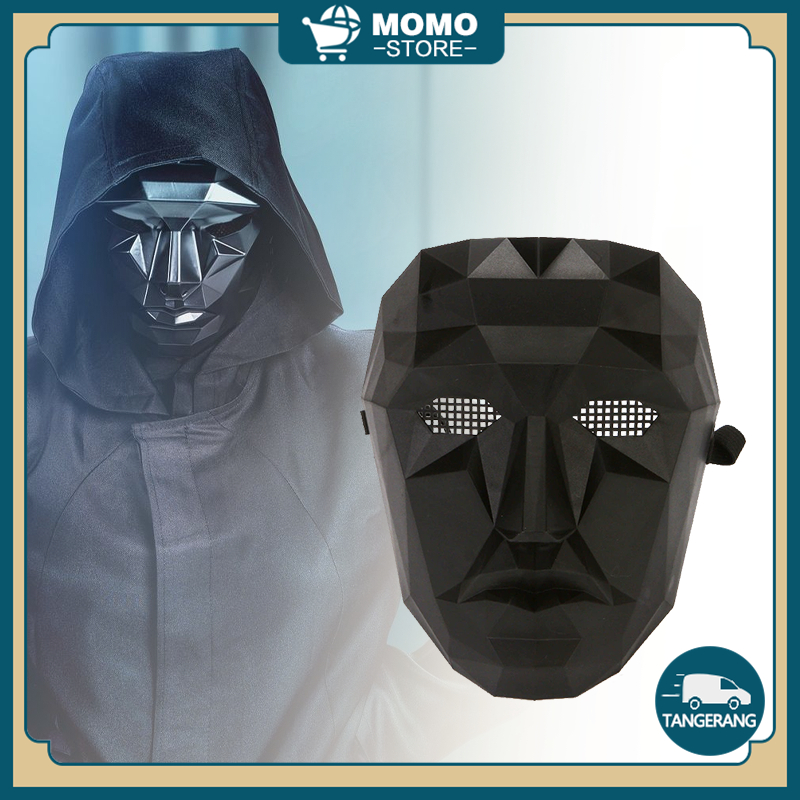 Topeng Squid Game Boss Plastik Untuk Pesta Halloween Squid Game Cosplay Costume Roleplay Games