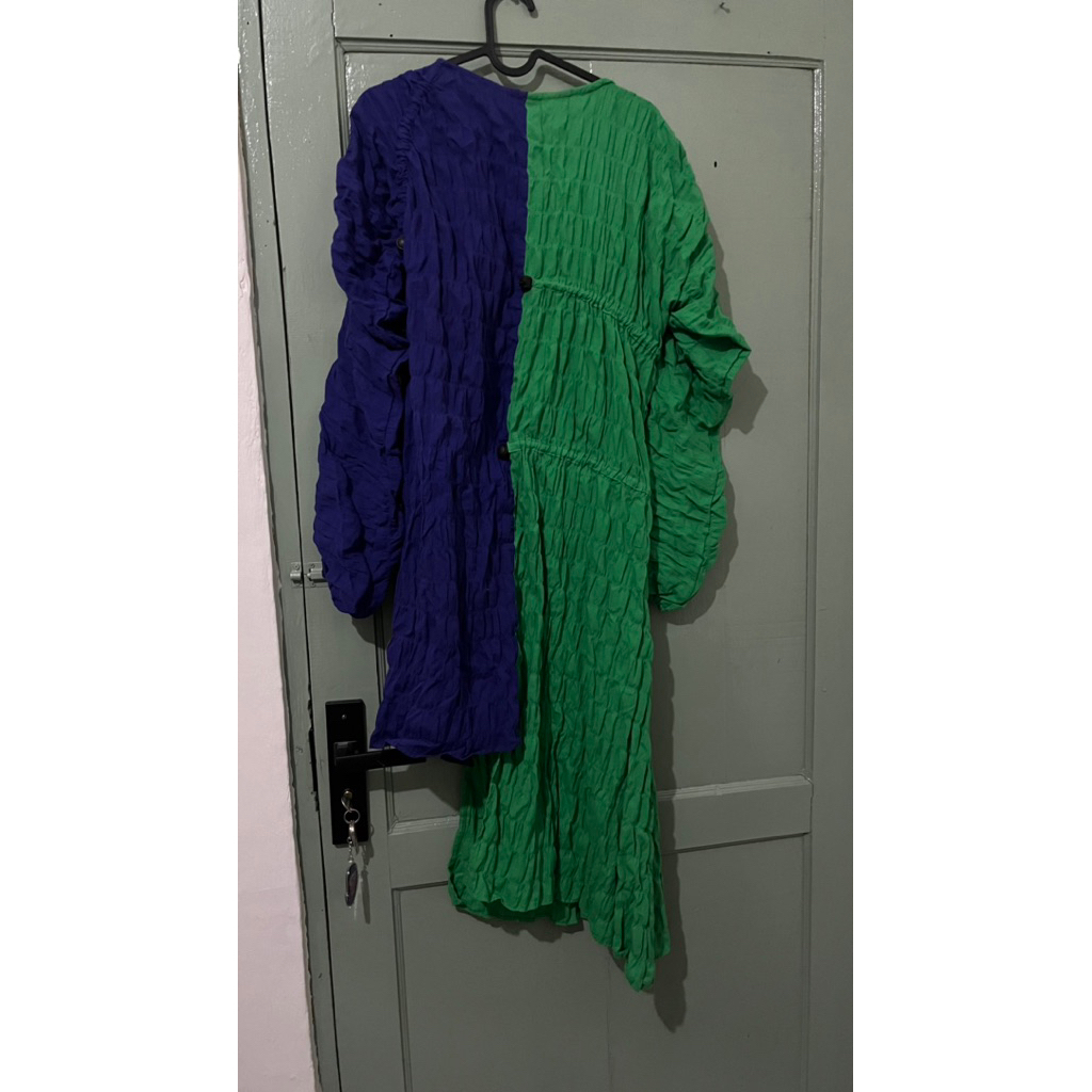 Blue tinted saticed dress - IKYK x HGL