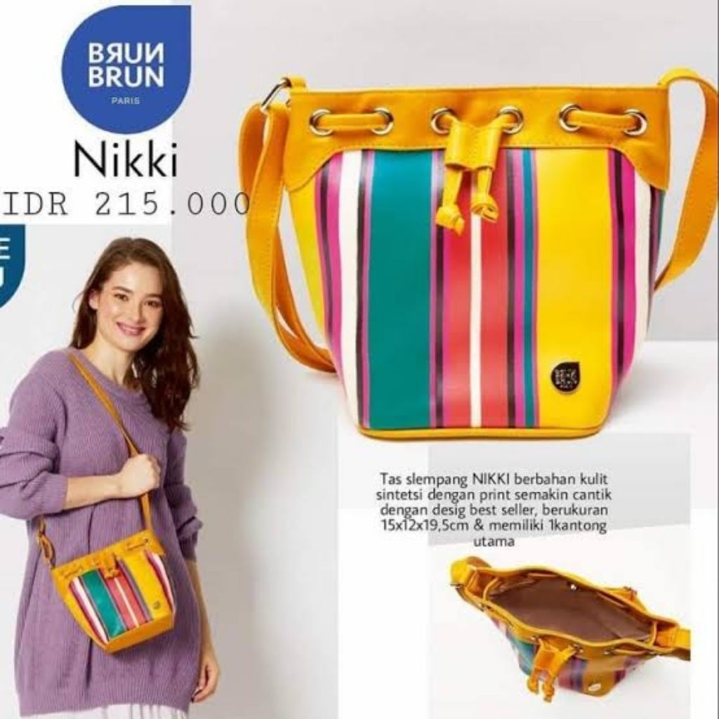 NIKKI SLING BAG BRUNBRUN TAS SLEMPANG SOPHIE MARTIN SLING BAG SOPHIE PARIS