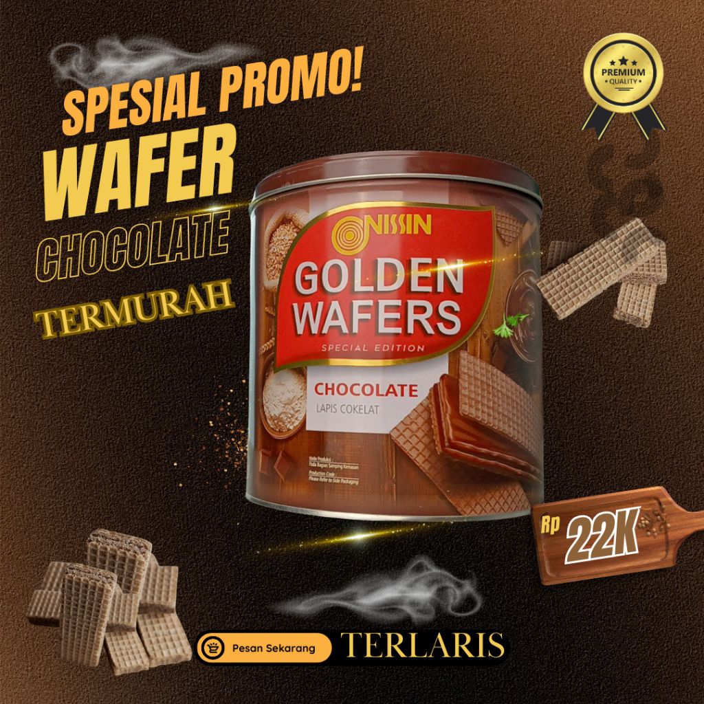 

Wafer Nissin Golden Chocolate Kaleng 233 Gr