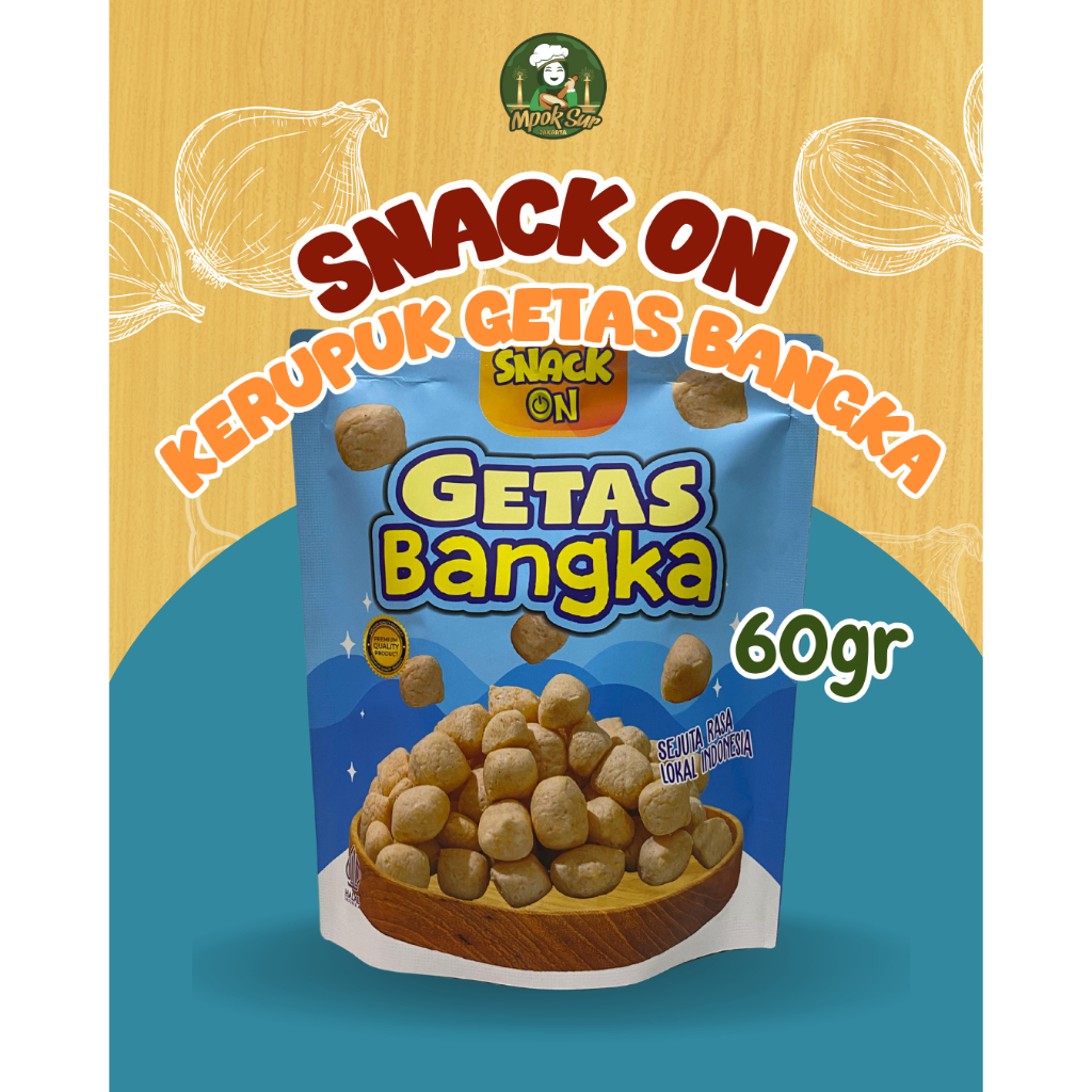 

Snack On Kerupuk Getas Bangka Ikan Tenggiri 60gr