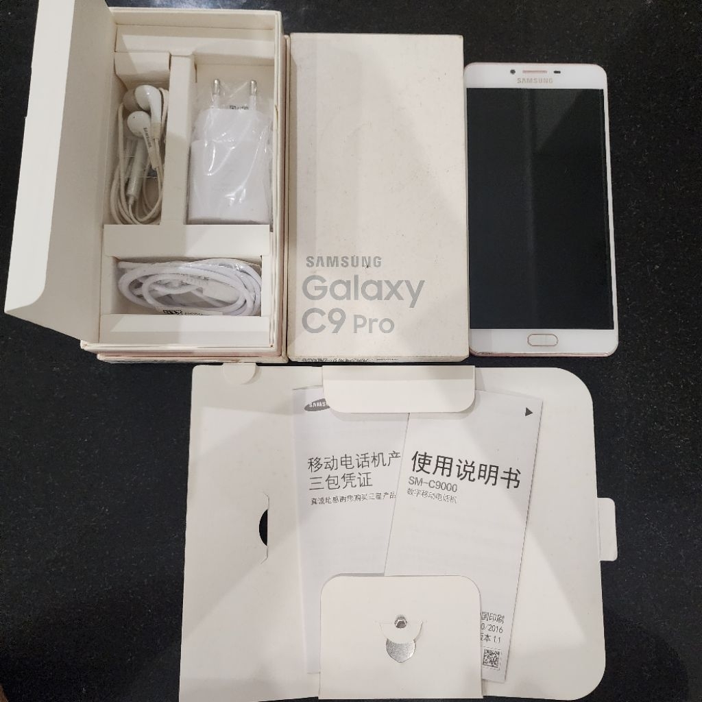 Samsung Galaxy C9 Pro SM-C9000 Pink Gold 6/64GB Preloved Second Bekas