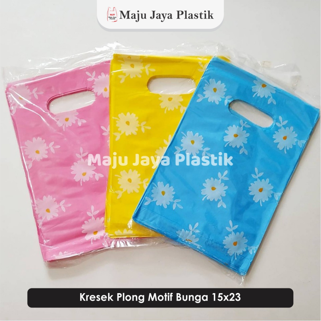 (50 Pcs) Plastik Packing Plong POND OVAL 15x23 cm | Kresek Souvenir Olshop Polos Motif Lucu