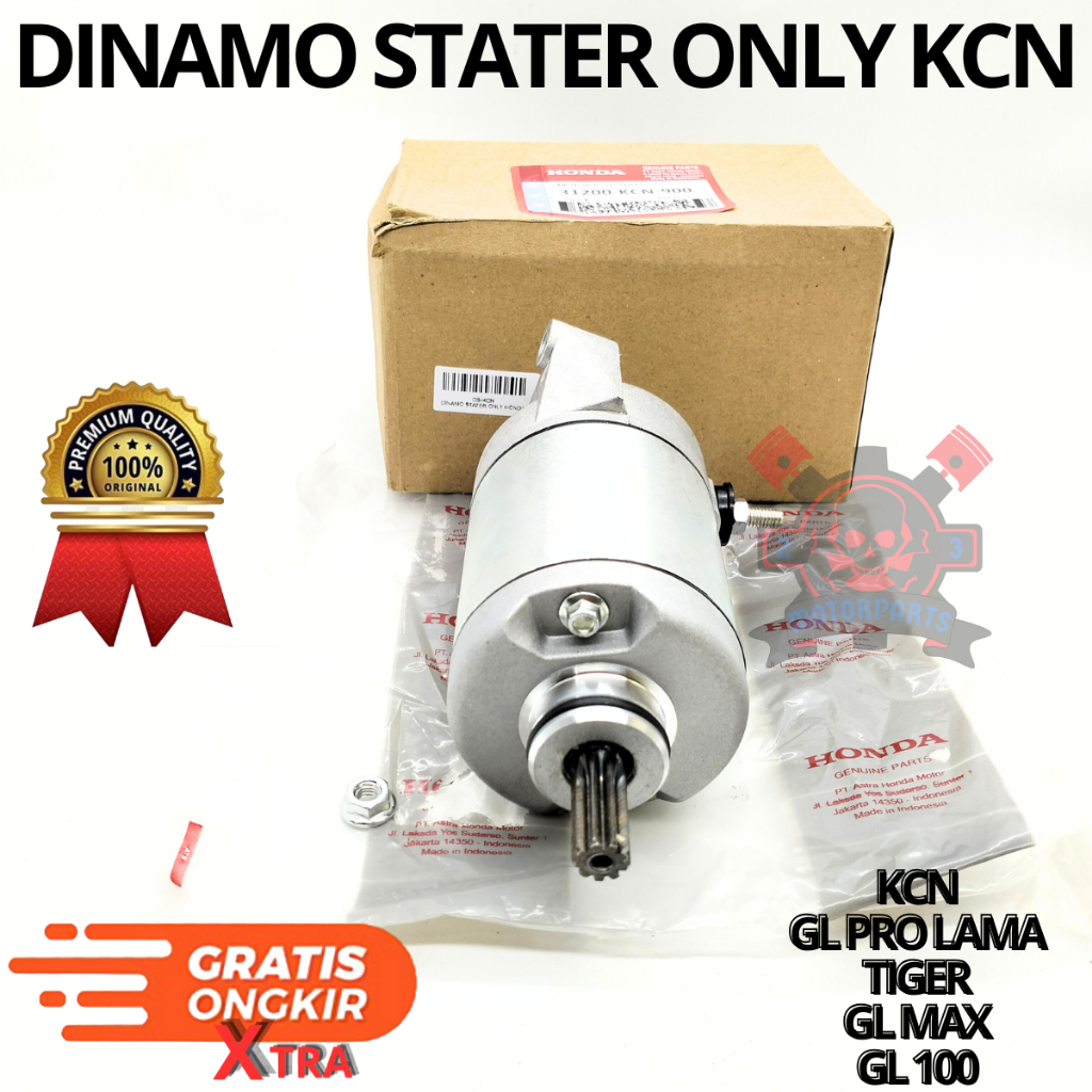 Dinamo Starter Honda KCN Motor Stater Tiger 2000 Tiger Lama Kualitas Original AHM