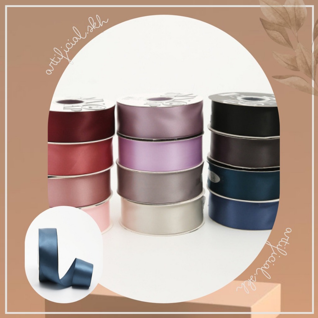 

PITA SATIN IMPORT SEDANG LEBAR 2.5CM PREMIUM (ECER PER METER) PITA KADO GIFT BOUQUET BUNGA DEKORASI