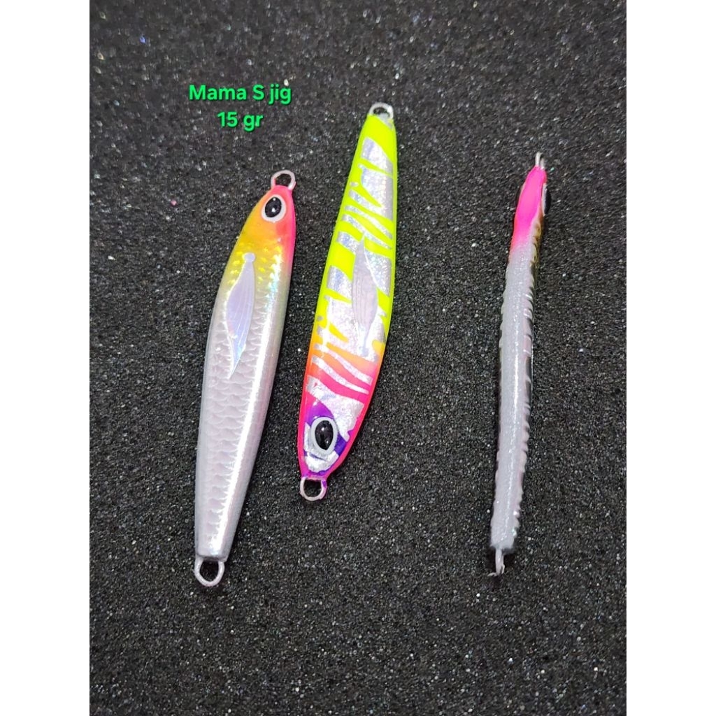 HYDROCYNUS MAMA S METAL JIG 15 GRAM GID & UV BODY MELENGKUNG S KWALITAS SUPER