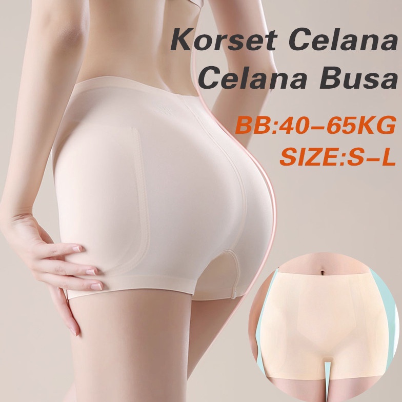 KODE M45Q Celana Dalam Busa Pantat dan Pinggul CDCelana BusaKorset Celana