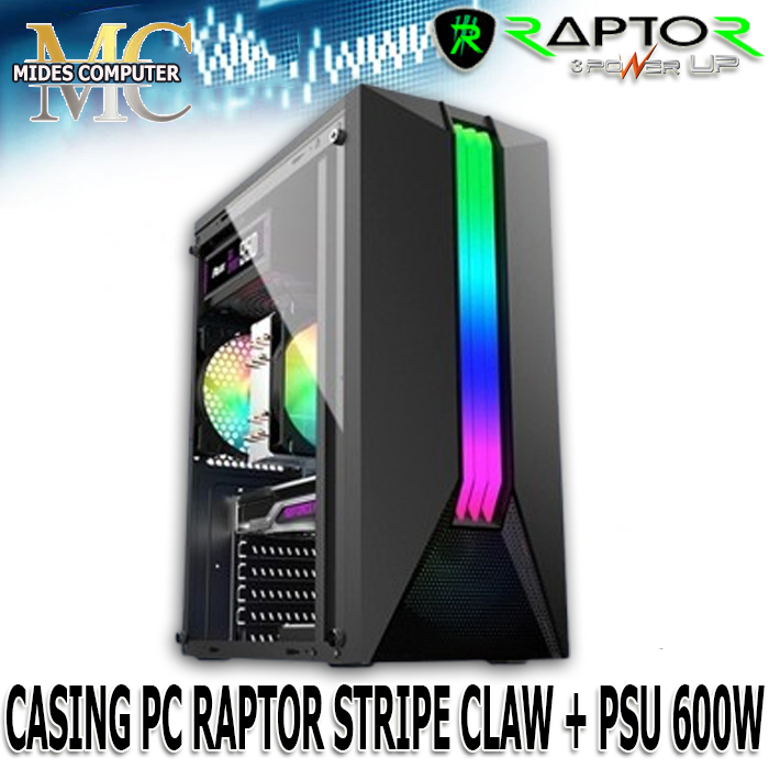 Casing Pc Gaming Komputer include PSU 500W / Case PC Office