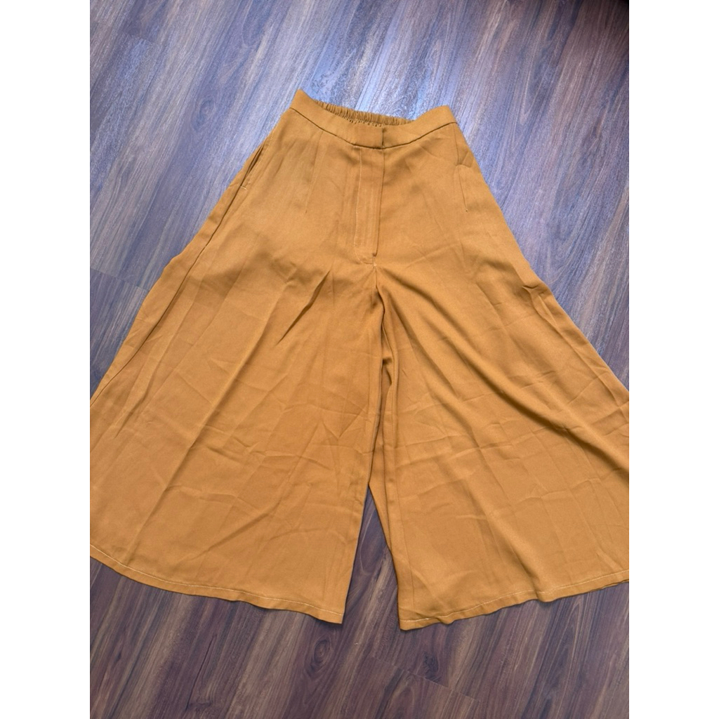 preloved celana kulot warna mustard all size