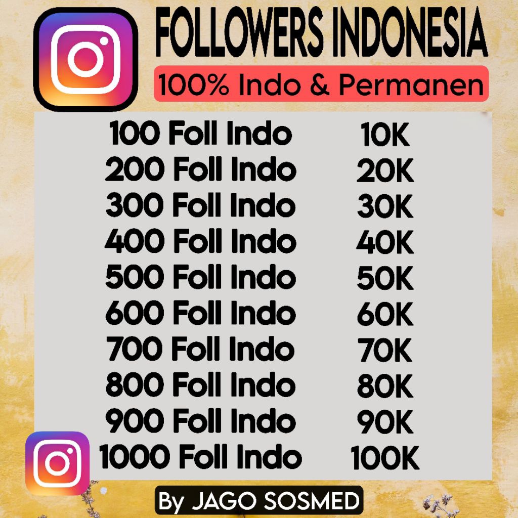 Follow IG Indo Permanen Folower Indonesia Aktif