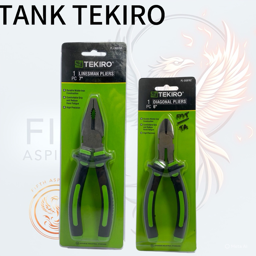 Tekiro Paket / Tang Kombinasi & Inch + Tang Potong 6 Inch + Tang kombinasi 7 Inch
