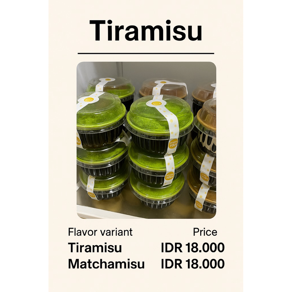

Homemade Matchamisu Tiramisu
