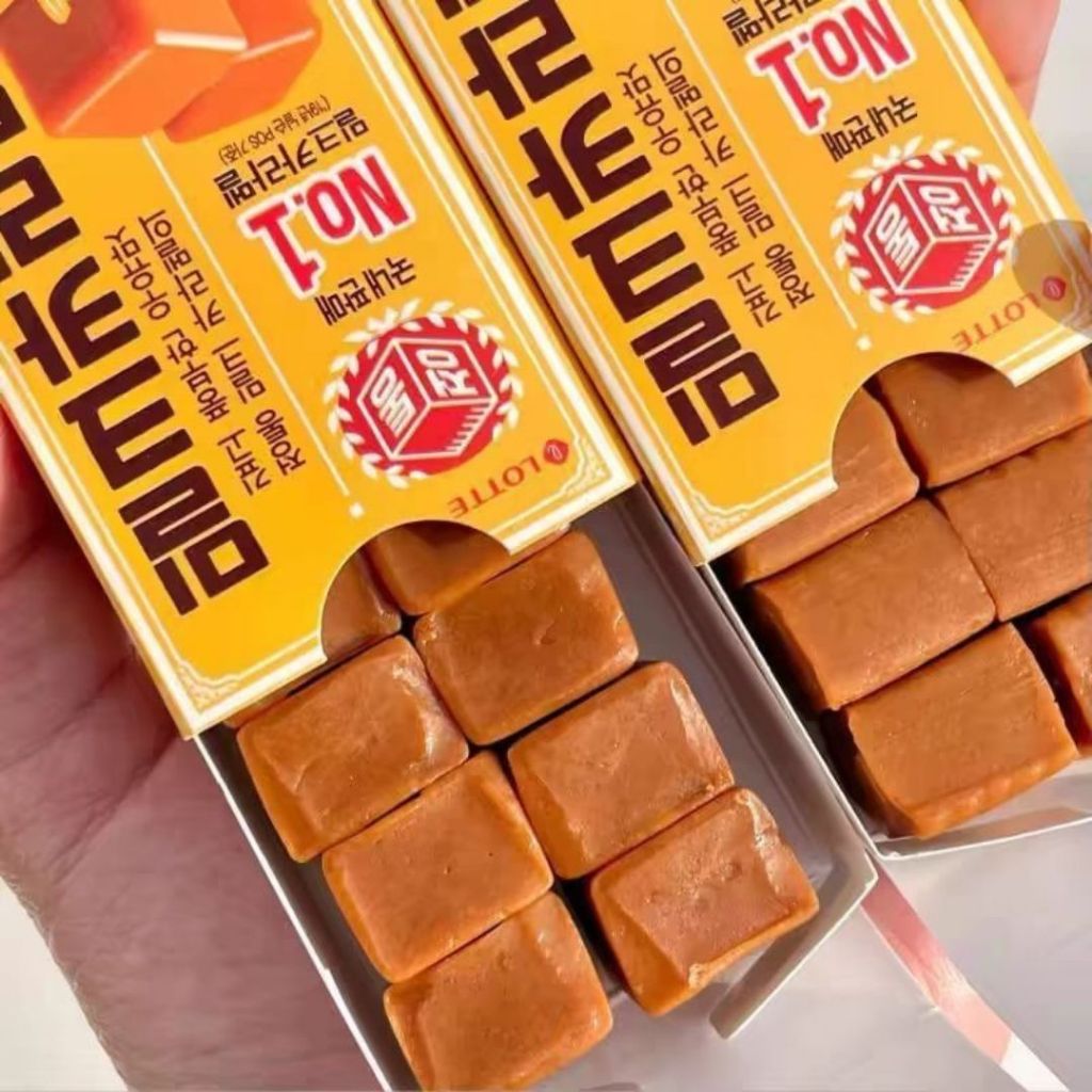 Nyimas_Pawom Lotte Milk Caramel Candy 50G Classic Korean Milky Treat