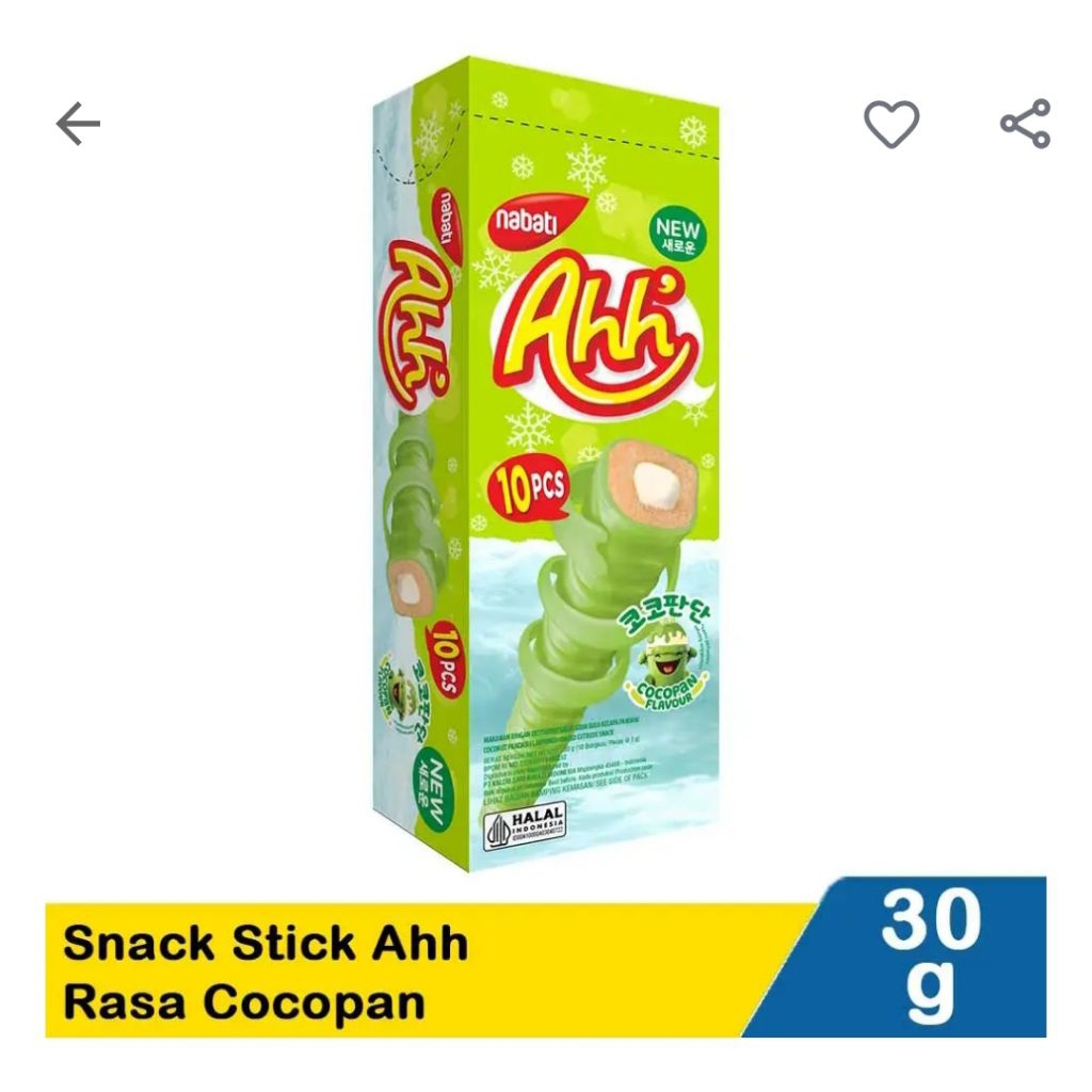 

Nabati Snack stik Ah Cocopan 30G