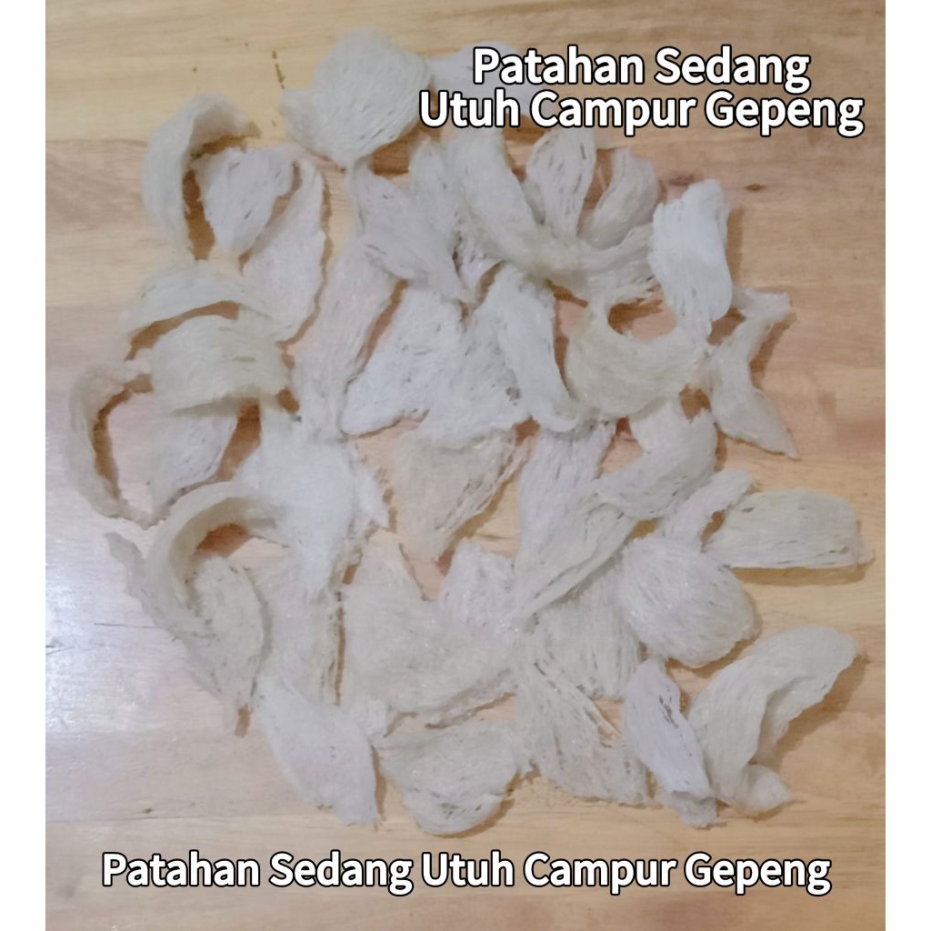 

SARANG BURUNG WALET PATAHAN SEDANG BERSIH 99% (Min 25 Gram)Tanpa Pemutih Dan Tidak Ada Bulu Halus