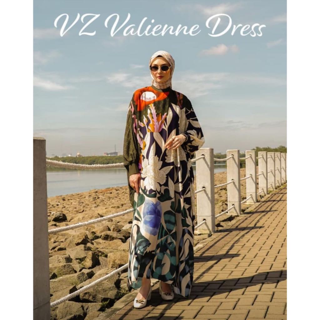 VZ Kaftan Valienne Dress Gamis All Size Original by VIVI ZUBEDI