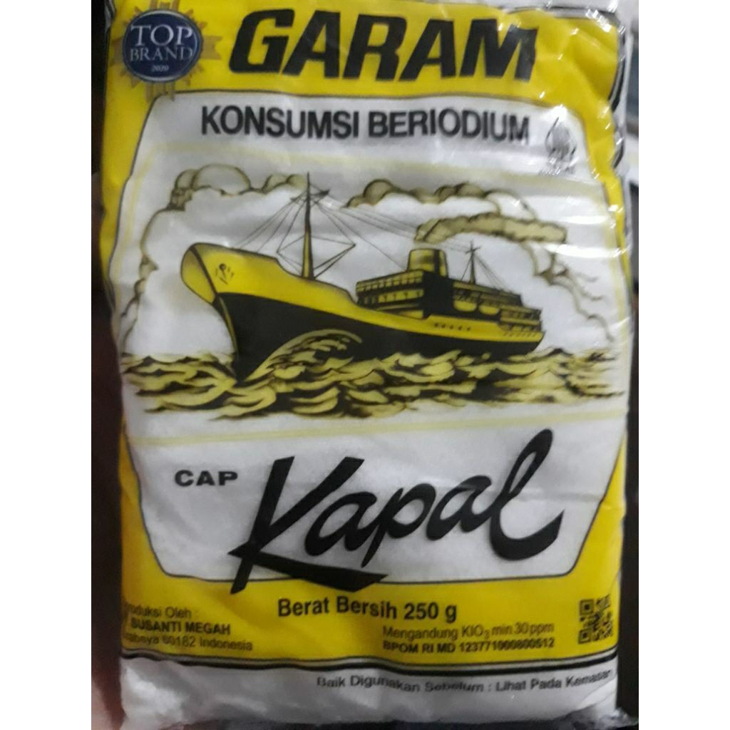 

Garam Konsumsi Beriodium Cap Kapal Berat 250g
