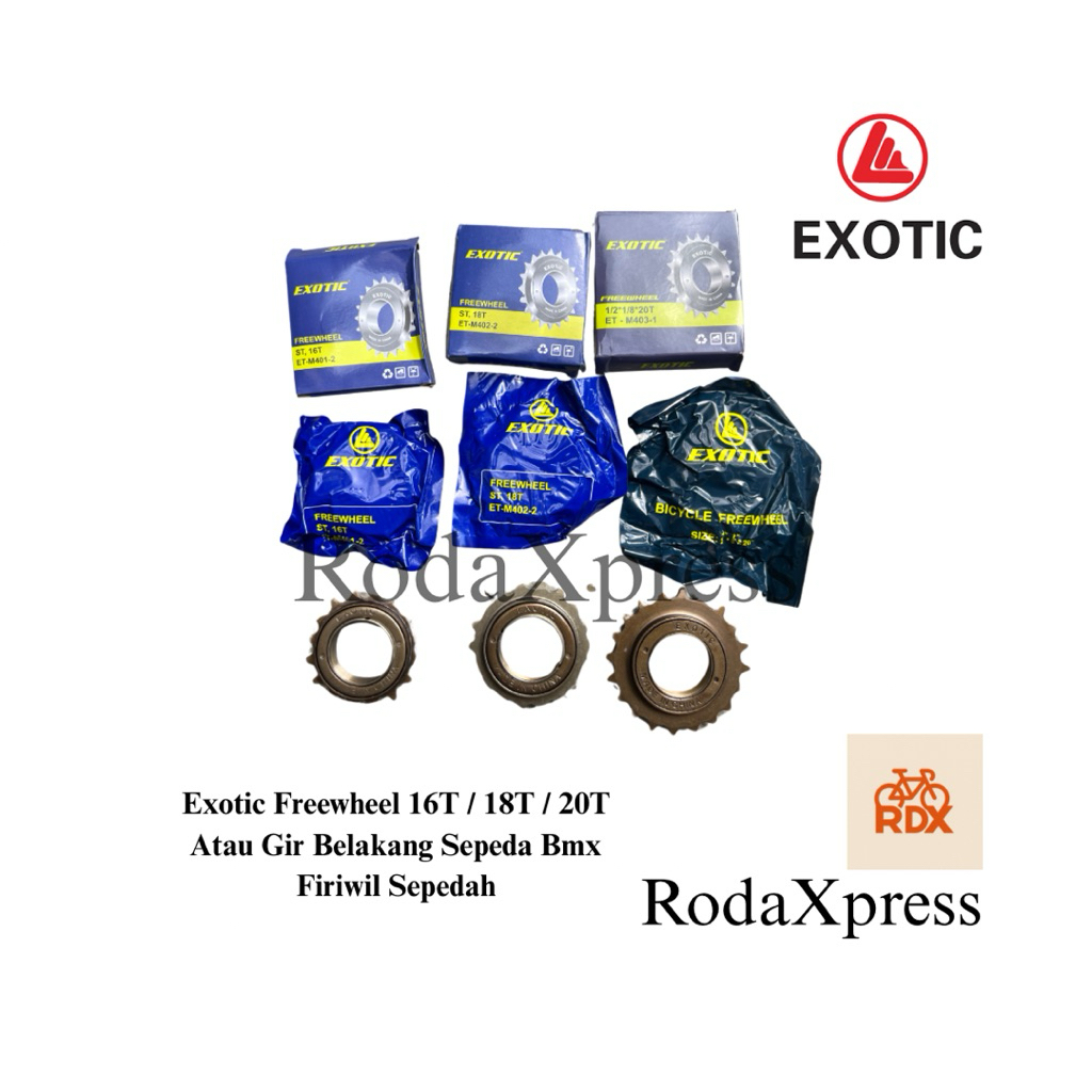 Exotic Freewheel 16T / 18T / 20T Atau Gir Belakang Sepeda Bmx Firiwil Sepedah prewel sepeda
