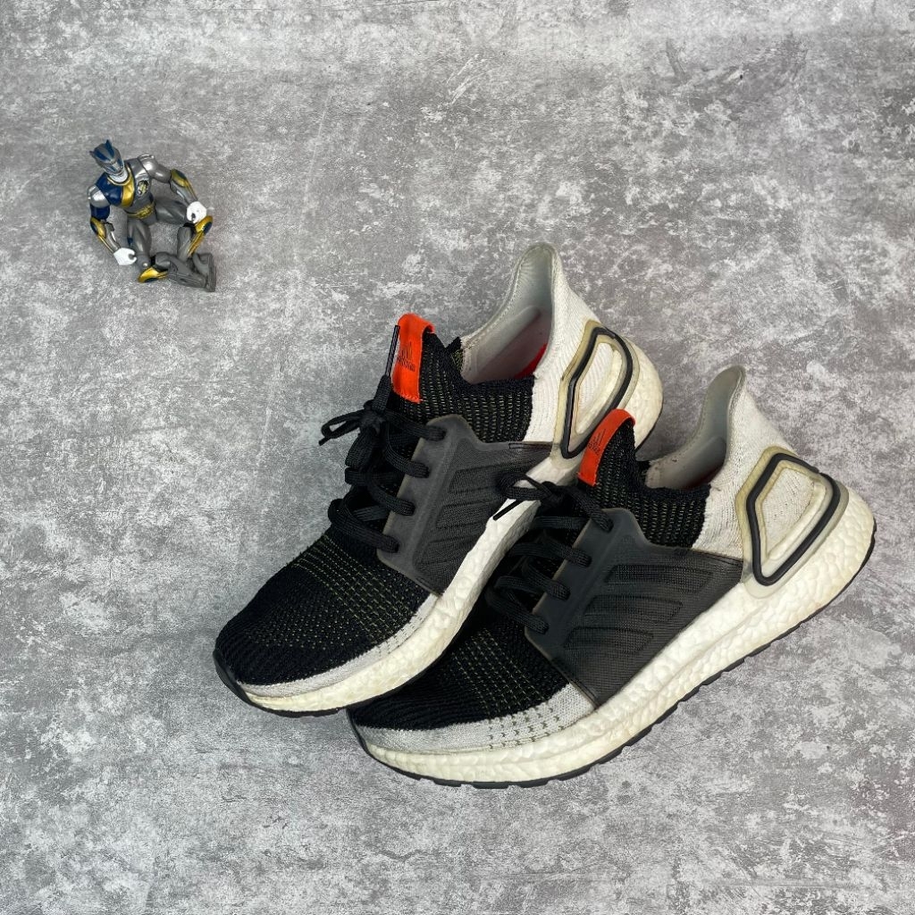 Adidas Ultraboost 20 Black White Solar Orange