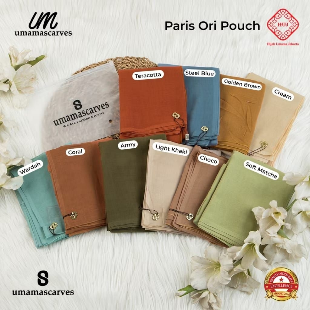 UMAMA paris ori / SEGI empat  umama paris jadul pouch metal logo