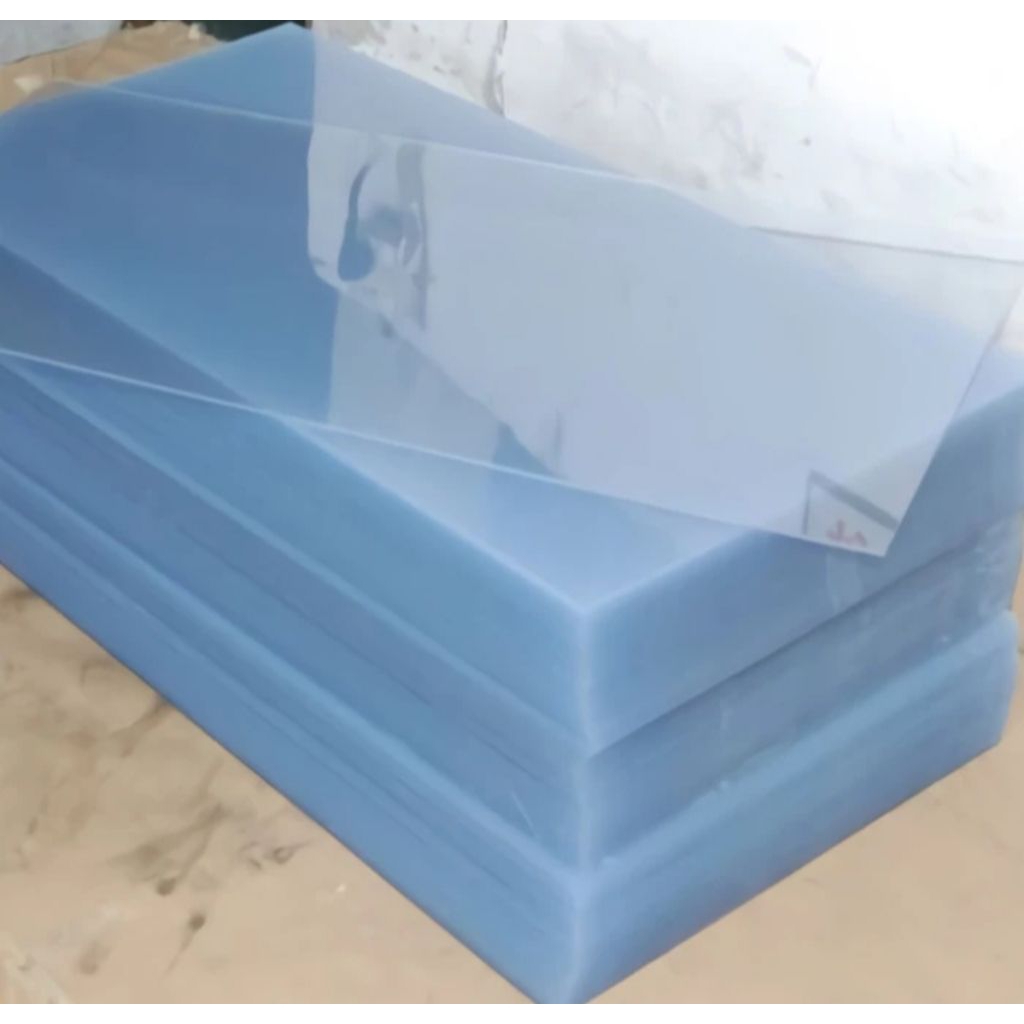 

PVC sheet clear kaku 2mm x 100cm x 100cm ( mika lembaran )