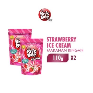 

Krisbee Pillow Strawberry Ice Cream 100 gr x2