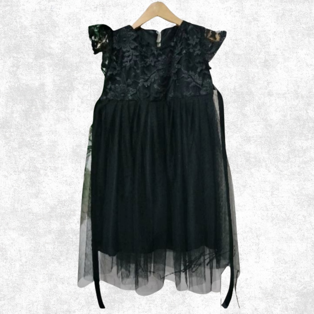 DRESS HITAM ANAK BROKAT - GAUN PESTA KONDANGAN ANAK