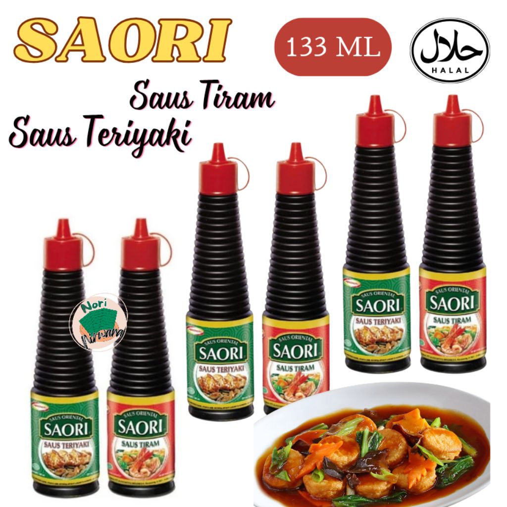 

SAORI Saus Tiram Saos Teriyaki 133 ML HALAL