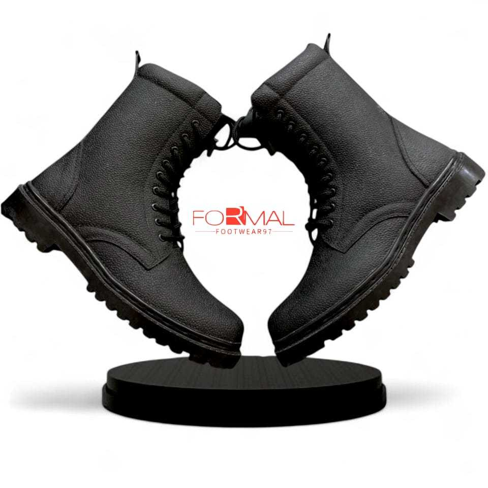 Sepatu Pdl Kulit Jeruk Resleting Dinas Kerja TNI Polisi Security Brimob