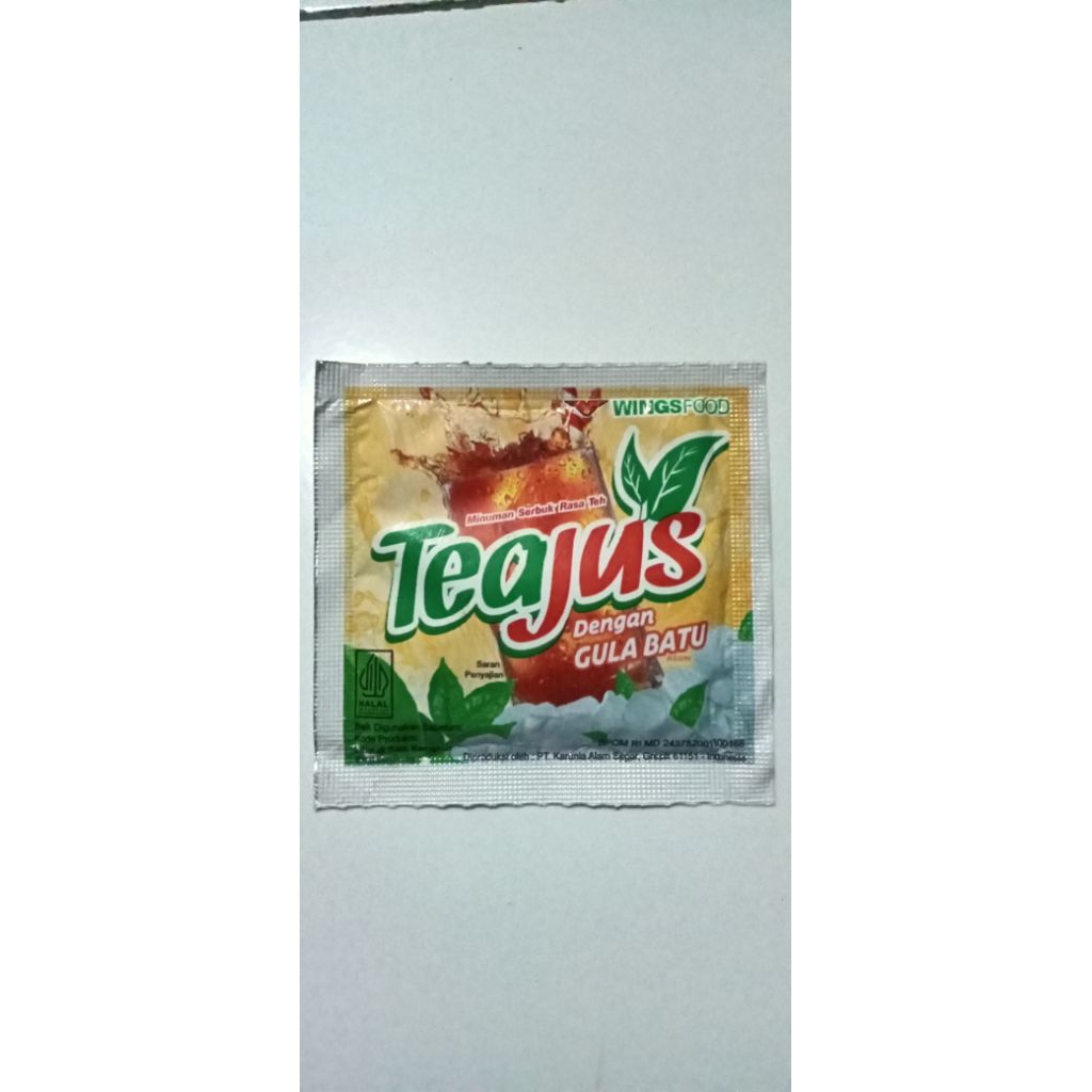 

Teajus gula batu sachet 6 grm (1 renceng isi 10 )