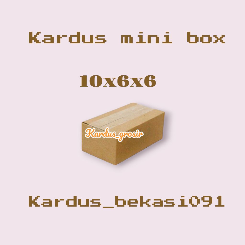 

kardus box packing 10x6x6